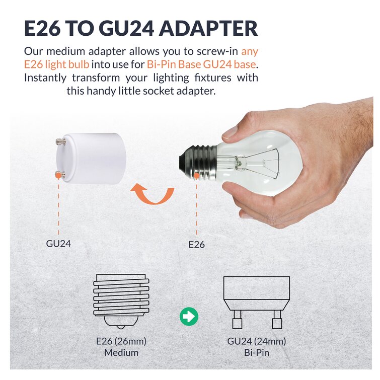 Gu24 adaptor on sale